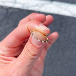 14K Gold Separated Prong Diamond Ring